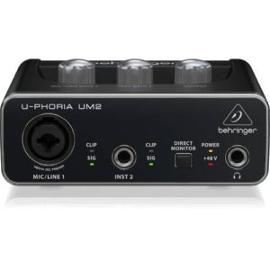 Interface de áudio Behringer U-PHORIA UM2