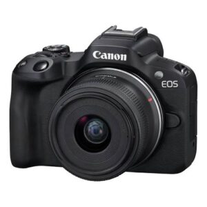 Câmera Canon EOS R50 Mirrorless com Lente RF-S 18-45mm IS STM