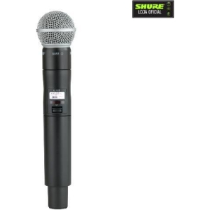 Microfone Sem fio Transmissor de mão Shure ULXD2/SM58